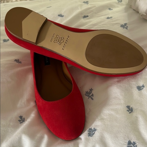 Margaux Women's Red Flats - Picture 3 of 5